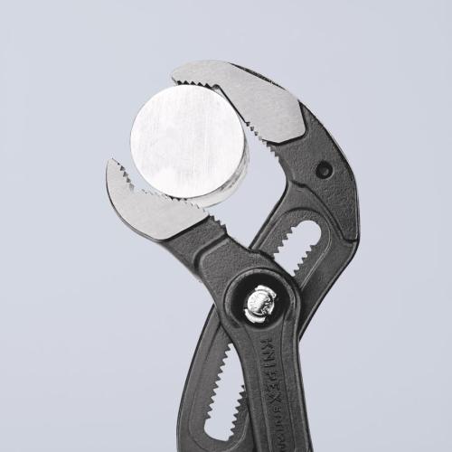 Knipex Cobra XL Pipe Wrench and Water Pump Pliers Plastic Coated Grey Atramentized 400mm 87 01 400